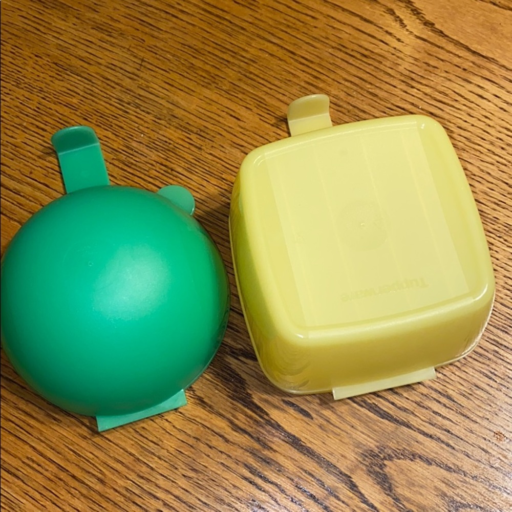 Tupperware Cheese and Onion keepers